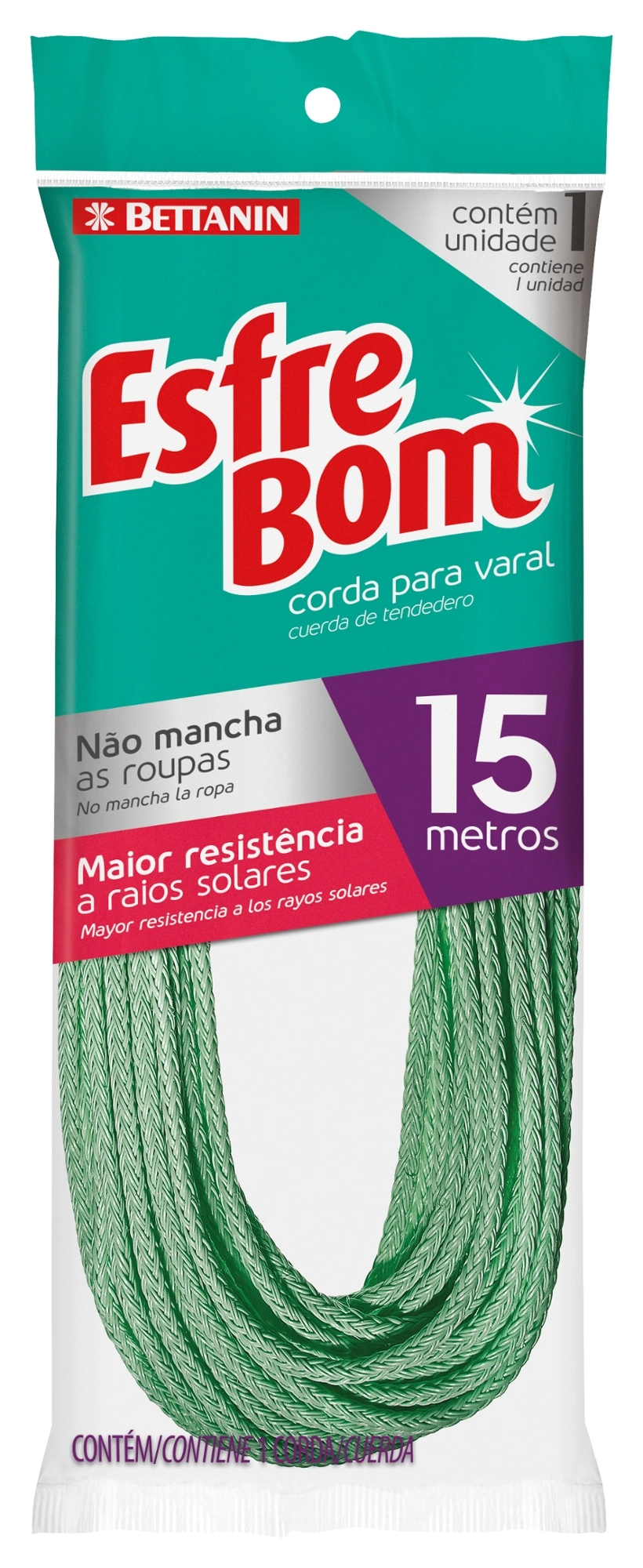 Corda P/ Varal Betanin 15m Stenda 1u