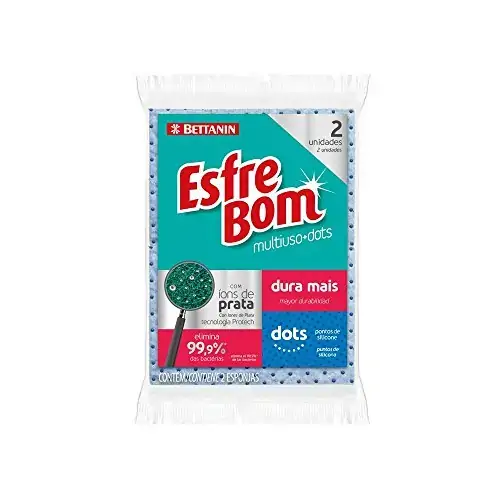 Esponja Bettanin Esfrebom Multi Uso Power Dots C/2