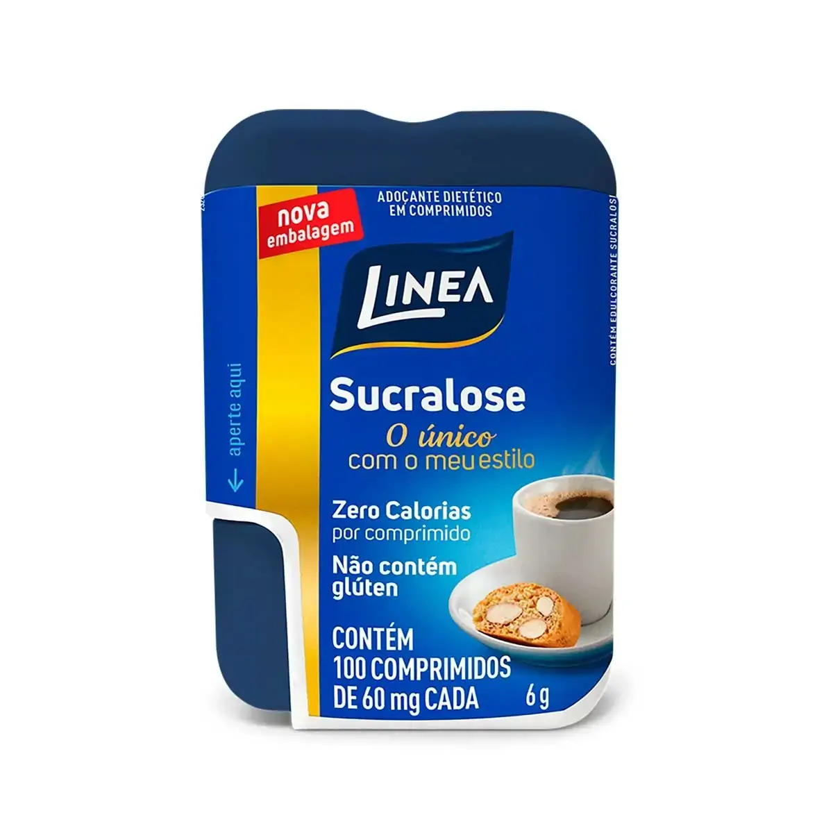 Adoçante Em Comprimido Sucralose Linea Blister 6g 100 Unidades
