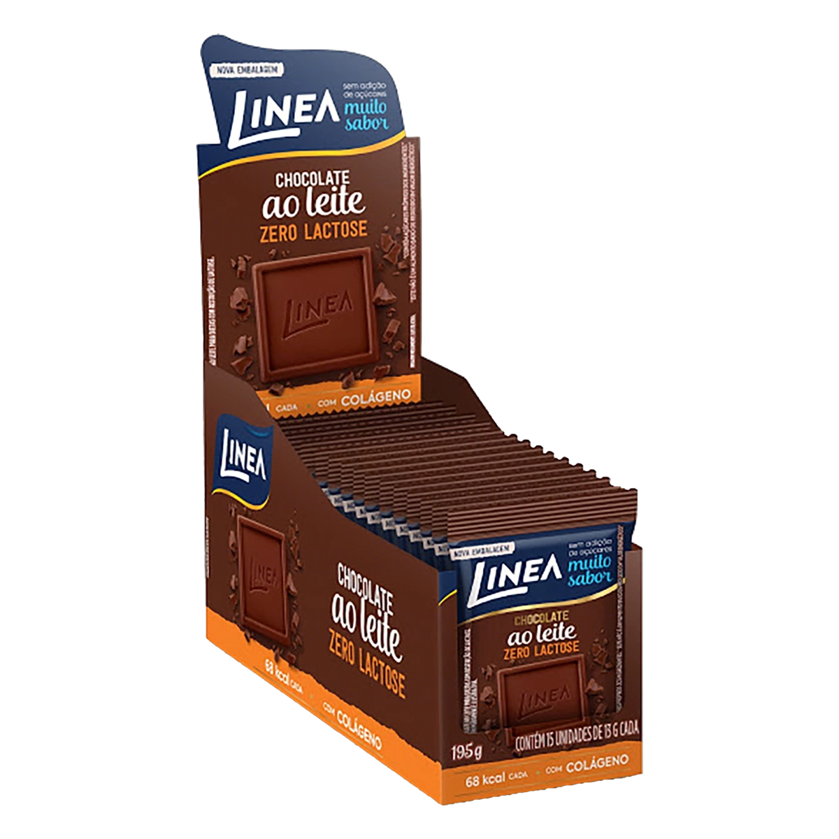 Linea Mini Chocolate Ao Leite Zero Lactose  13G -15 Unidades