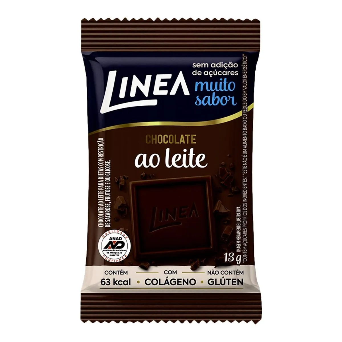 Chocolate Ao Leite Linea Caixa 195g 15 Unidades