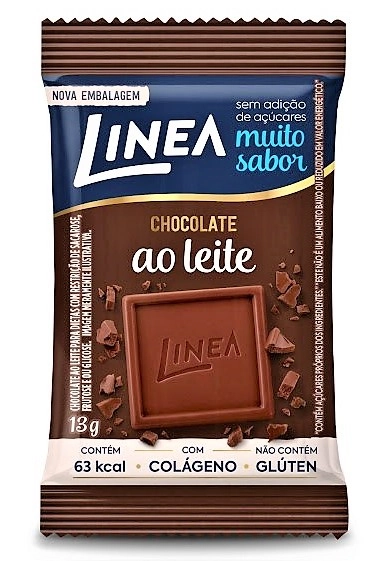 Chocolate Ao Leite Linea Caixa 195g 15 Unidades