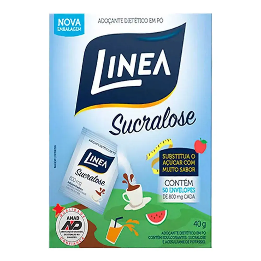 Adoçante em Pó Sucralose Linea 50 Saches