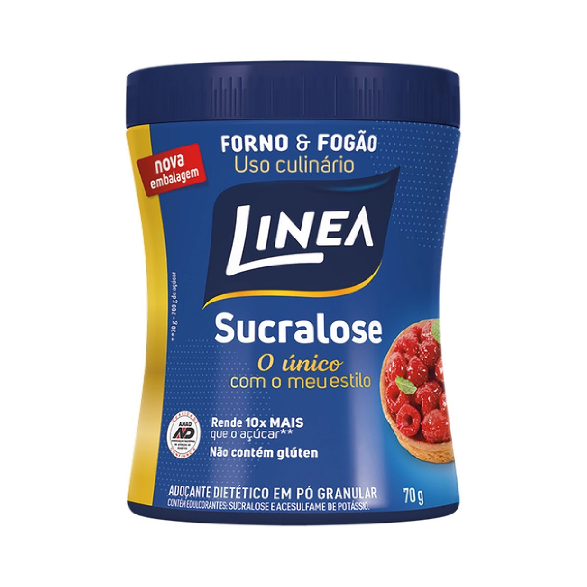 Adoçante Culinário em Pó com Sucralose LINEA Pote 70g