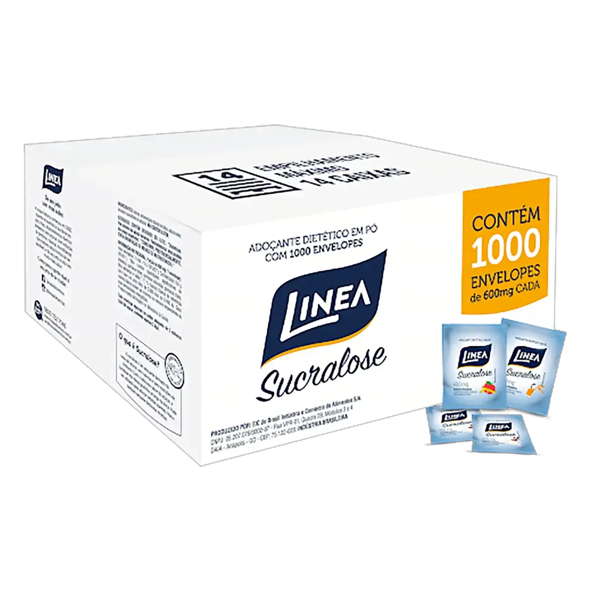 Adoçante Em Pó Sucralose Linea Caixa 500g 1000 Unidades