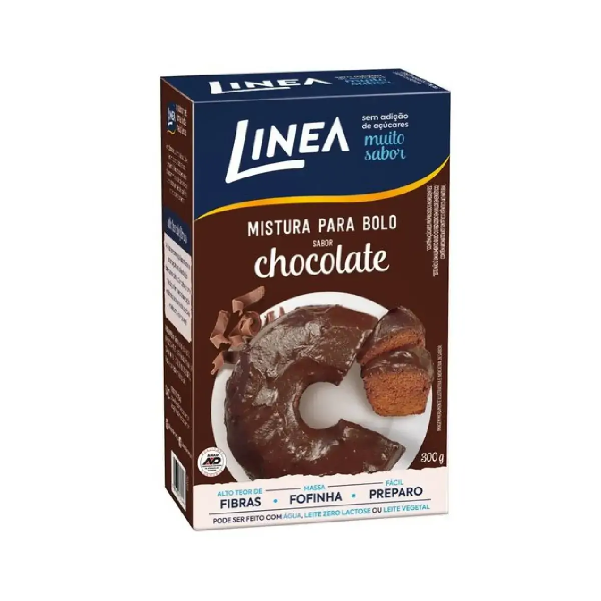 Mistura para Bolo Sabor Chocolate Zero Açúcar LINEA 300g