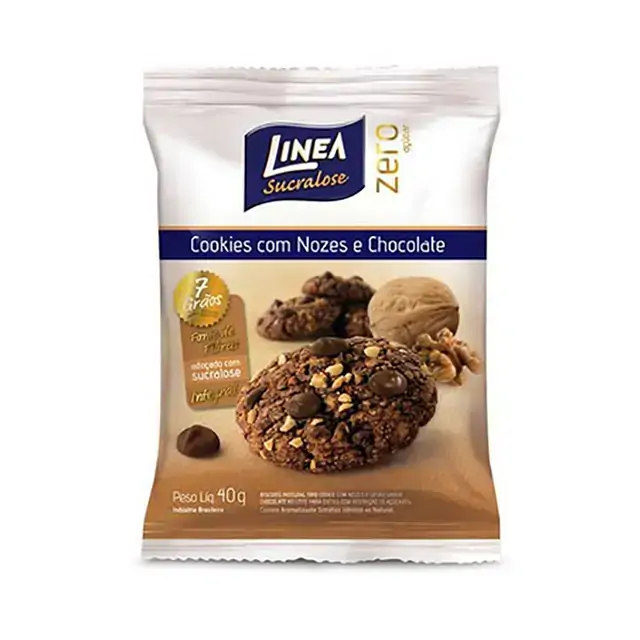 Cookies Com Nozes E Chocolate Zero Cx10 Linea Ad Power