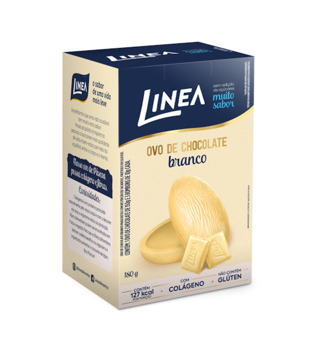 Linea Ovo De Páscoa Branco 180G