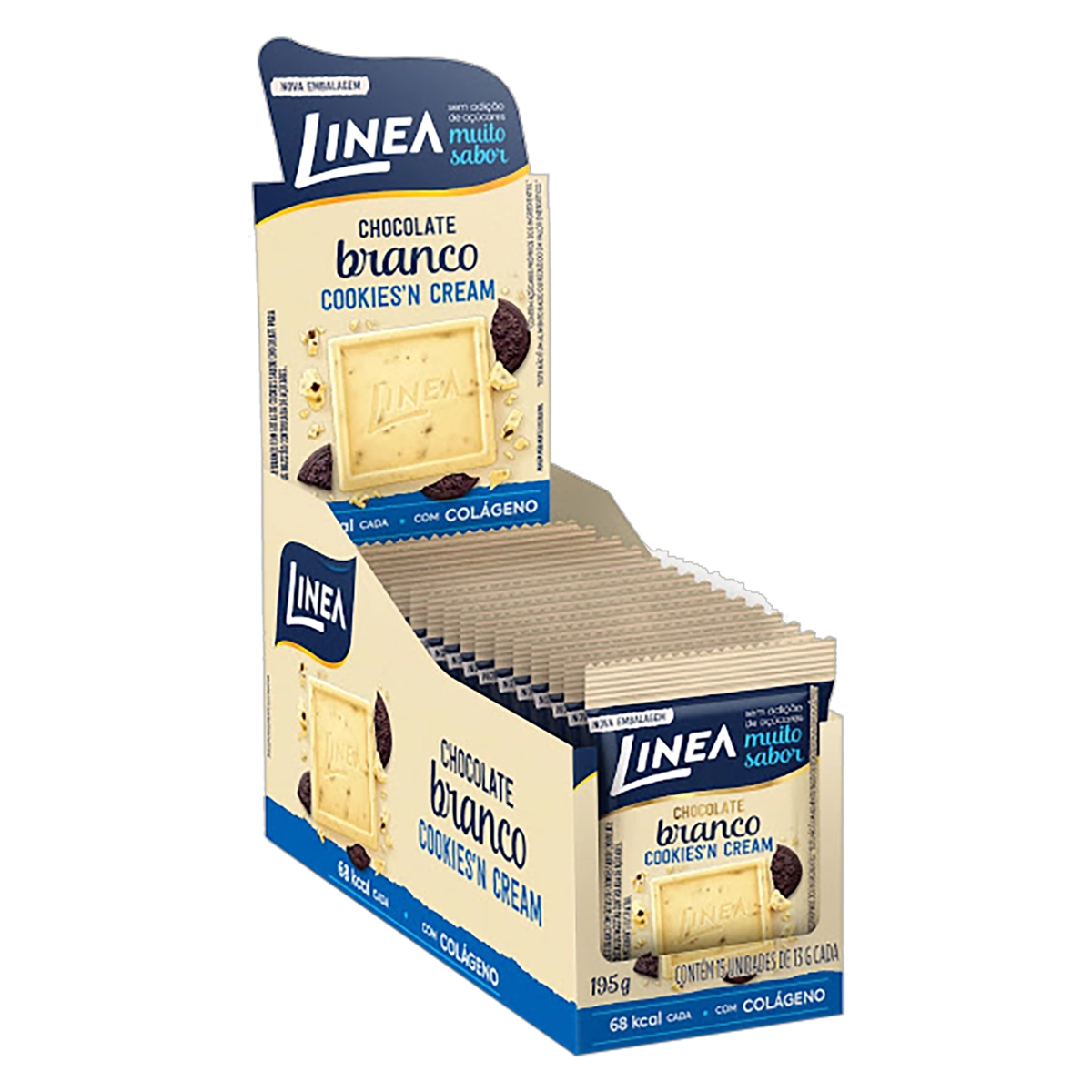 Linea Mini Chocolate Cookies´N Cream 13G - 15 Unidades