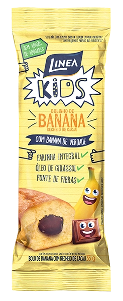 Bolinho Linea Kids 40g Banana/cacau