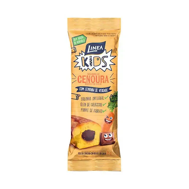 Bolinho Linea Kids 40g Cenoura/cacau