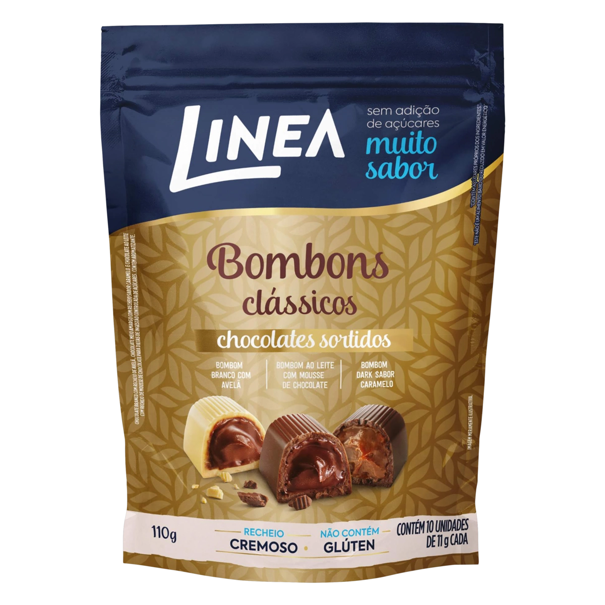 Bombom Clássicos Sortidos Linea Pouch 110g 10 Unidades
