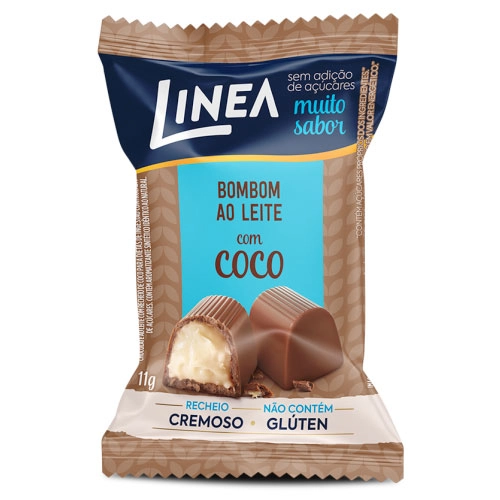 Bombom Ao Leite Com Coco Linea Pacote 11g