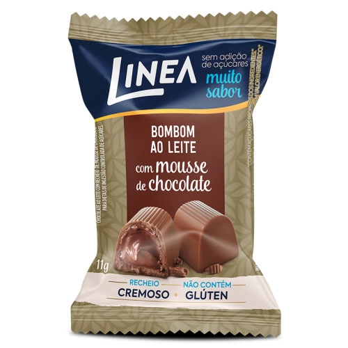 Bombom Ao Leite Com Mousse De Chocolate Linea Pacote 11g