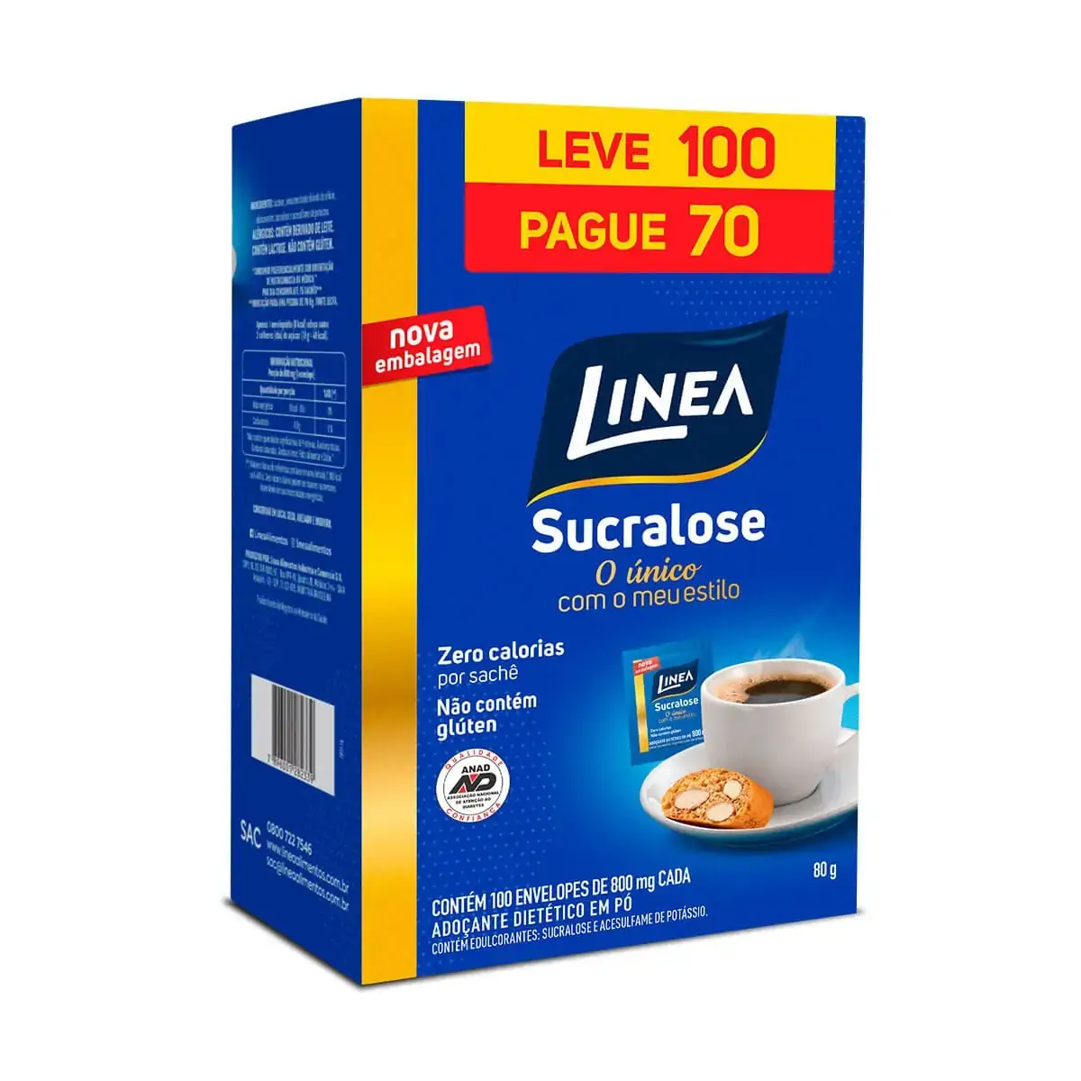 Adoã Ante Pã Linea Sucralose 100 Unidades