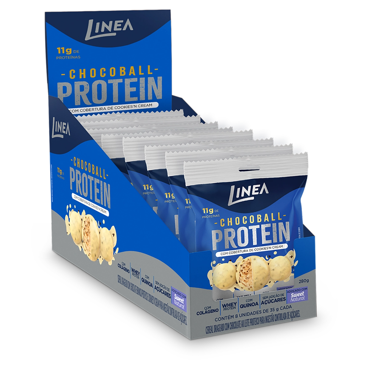 Chocoball Proteico LINEA Cookies 35g