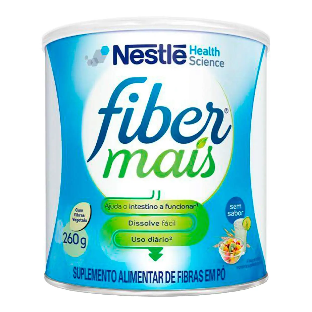 Suplemento Alimentar de Fibras Fibermais Sem Sabor 260g
