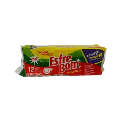 Esponja Esfrebom Multiuso 12unidade