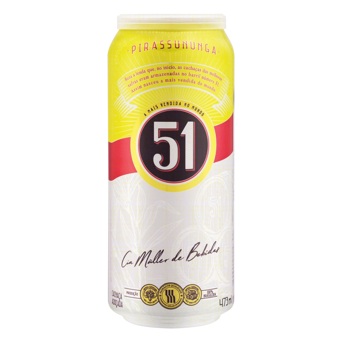 Cachaça Adoçada 51 Lata 473ml