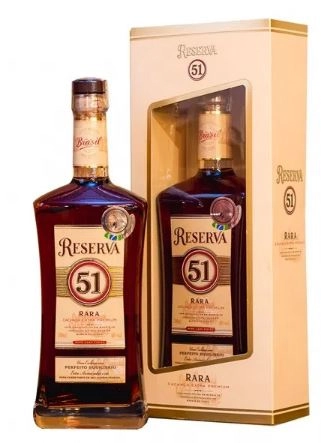 Cachaça Envelhecida Rara 51 Reserva Garrafa 700ml