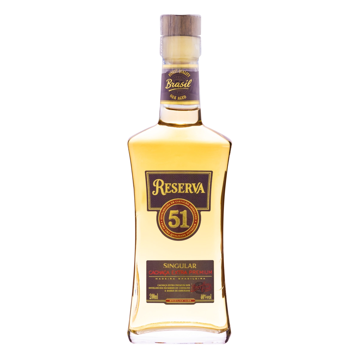 Kit 3 Cachaças Singular Rara única 51 Reserva 200ml Cada