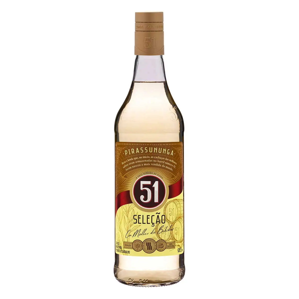 Cachaça 51 Seleção Garrafa 965 ml