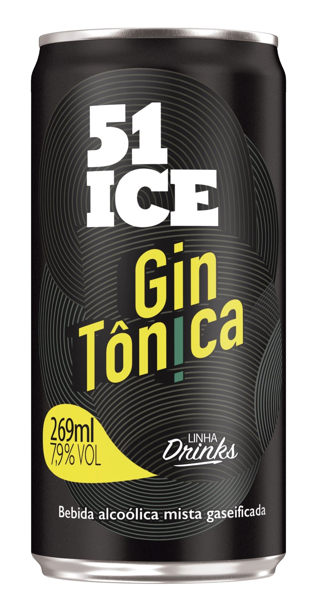 Bebida Mista Alcoólica Gin Tônica 51 Ice Drinks Lata 269ml