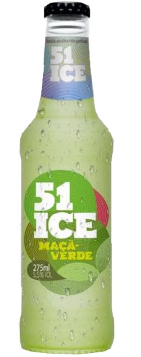 Bebida Mista Alcoólica Maçã-Verde 51 Ice Garrafa 275ml