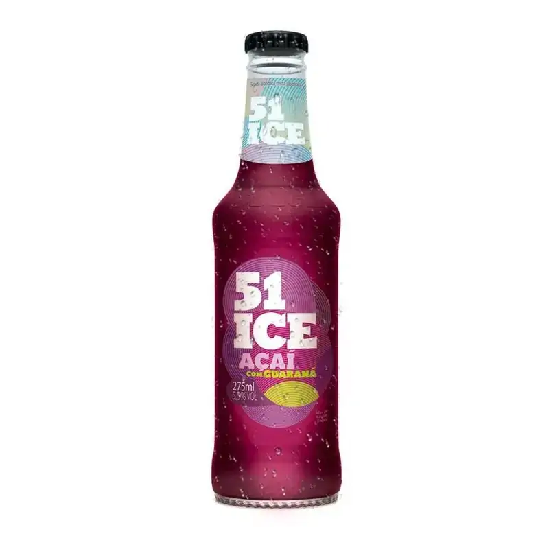 Bebida Mista Alcoólica Açaí Com Guaraná 51 Ice Garrafa 275ml