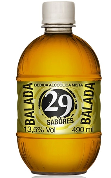 Bebida Mista Alcoólica Balada 29 Sabores Garrafa 490ml