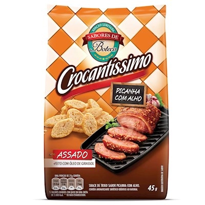 Torrada Sabor Picanha Com Alho 45g Crocantissimo