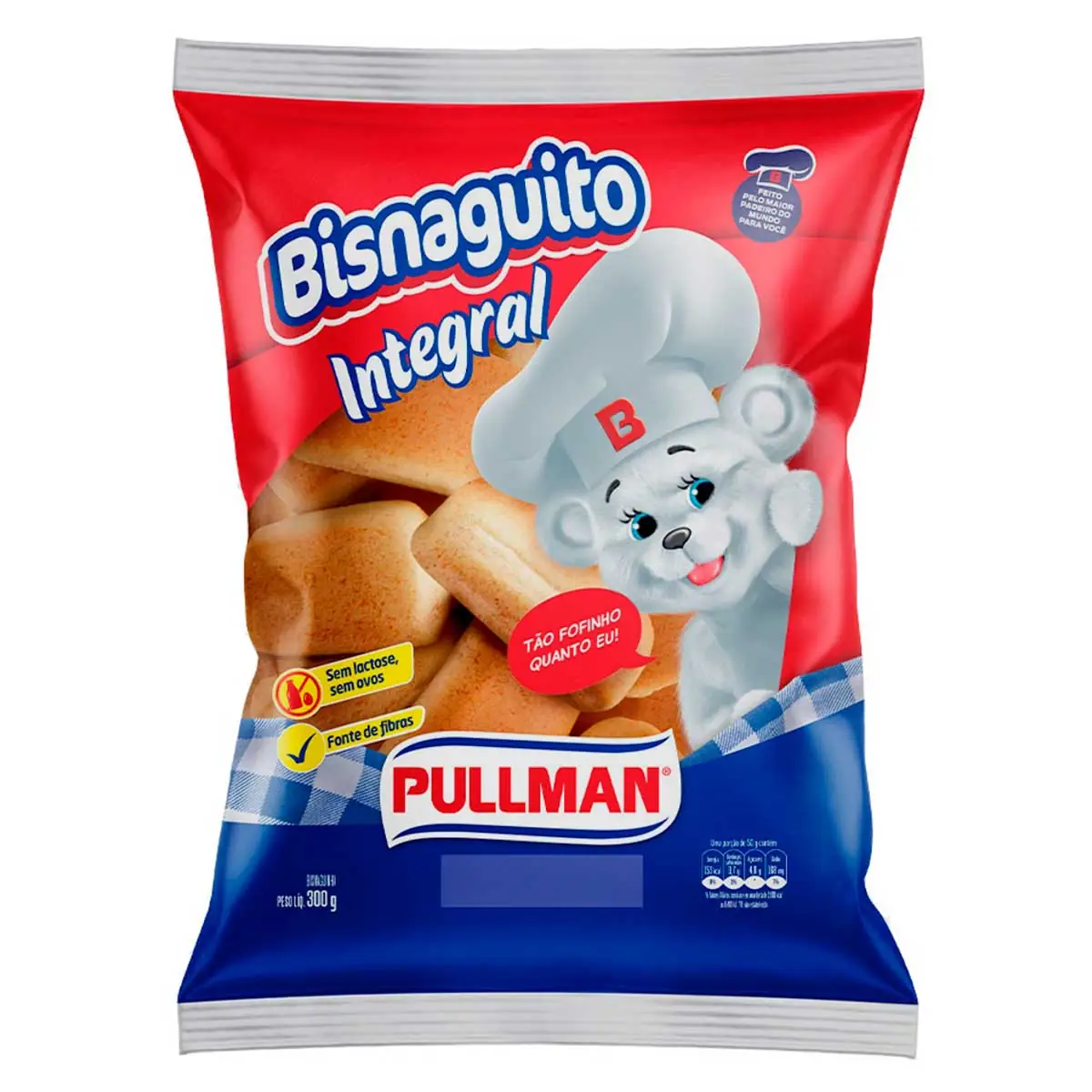 Bisnaguinha Integral Zero Lactose Pullman Bisnaguito 300g