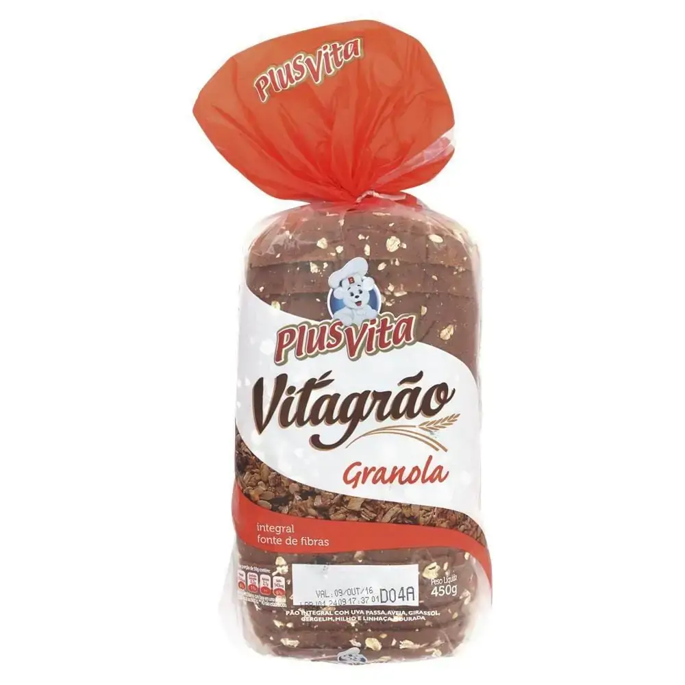 Pao Granola 450g Plus Vita