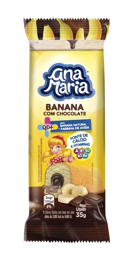 Bolinho Ana Maria QD+ Banana 35g