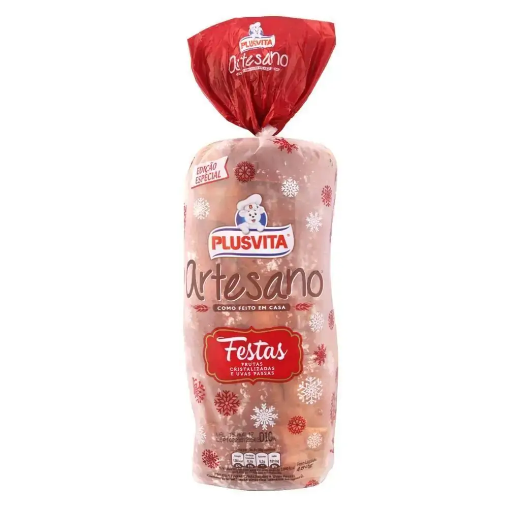 Pao Artesano Festas Plus Vita 480gr