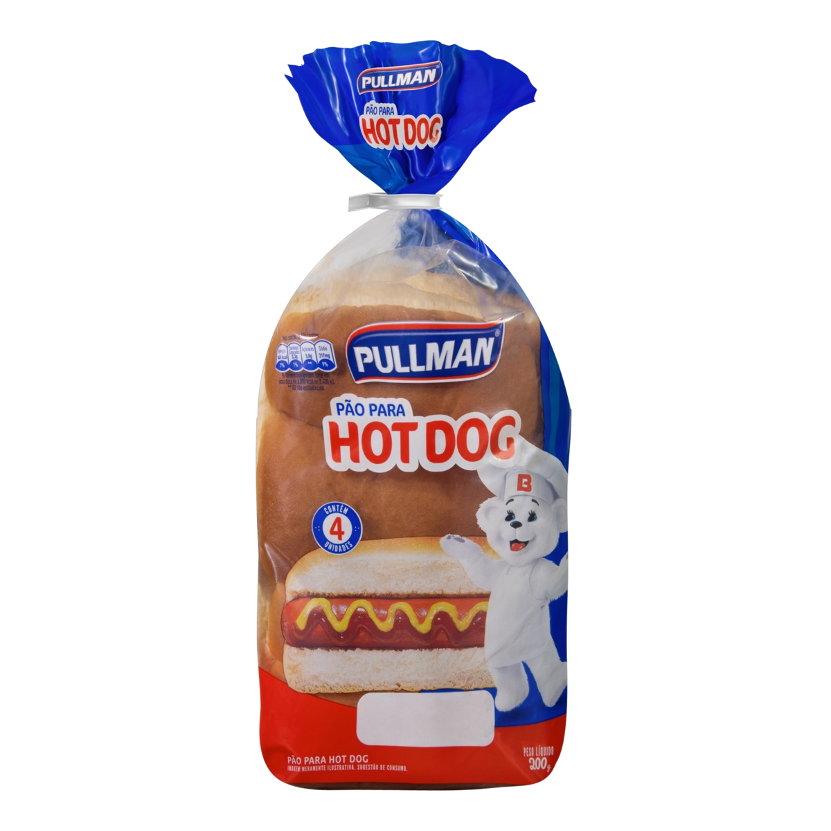 Pão Para Hot Dog Pullman Pacote 200g
