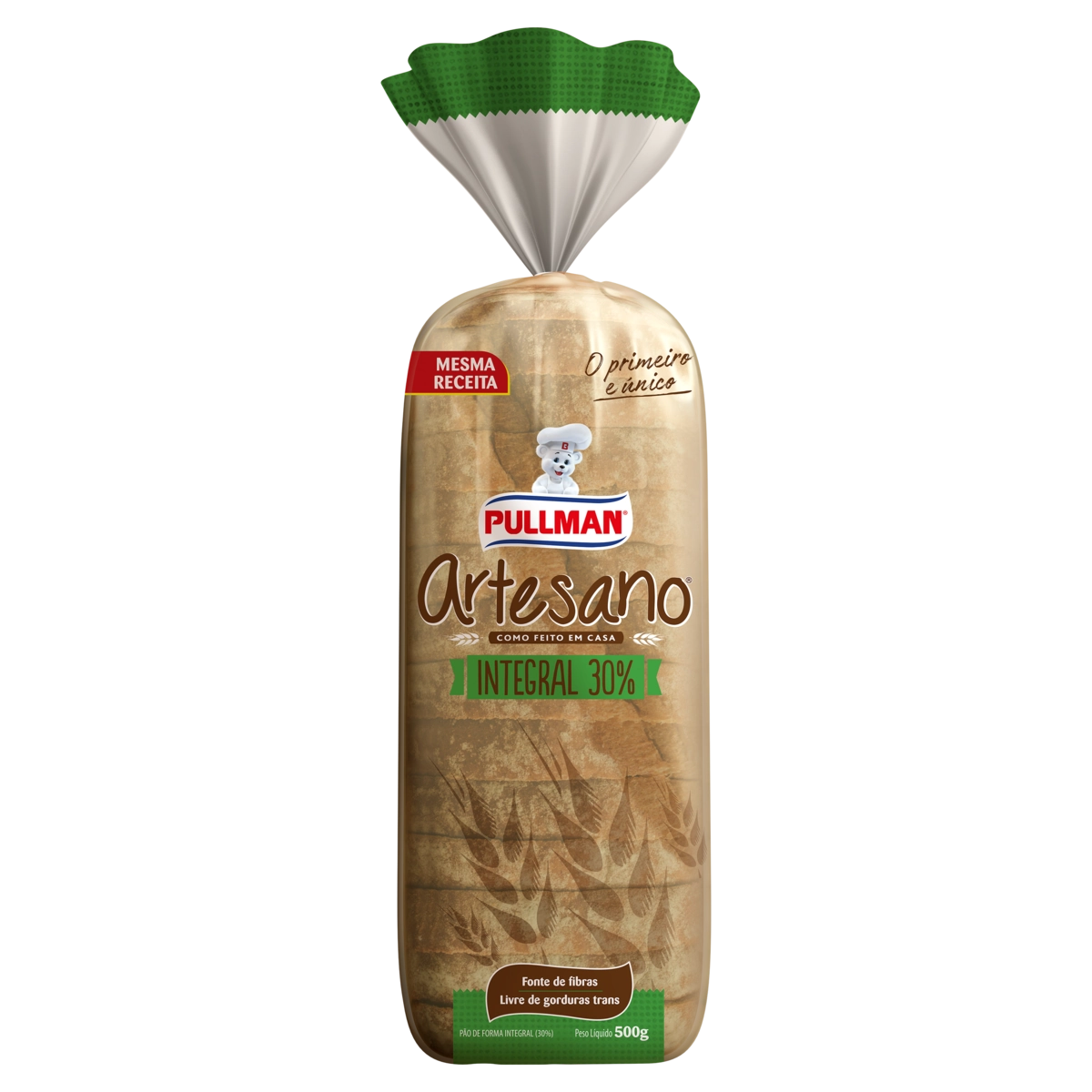Pao Pullman Artesano 500g Integral
