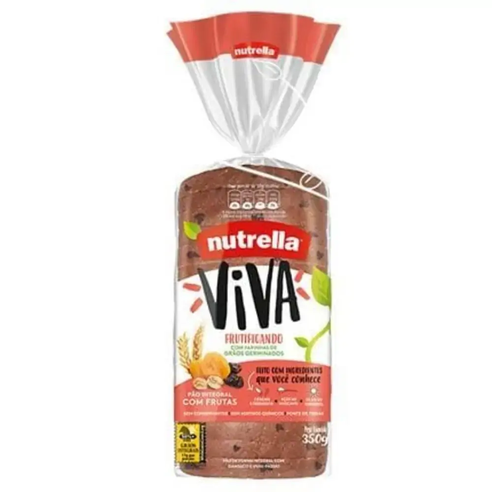 Pao Nutrella Viva Frutas 350g