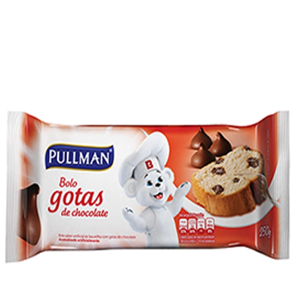 Bolo Pullman Chocolate C/gotas 250g