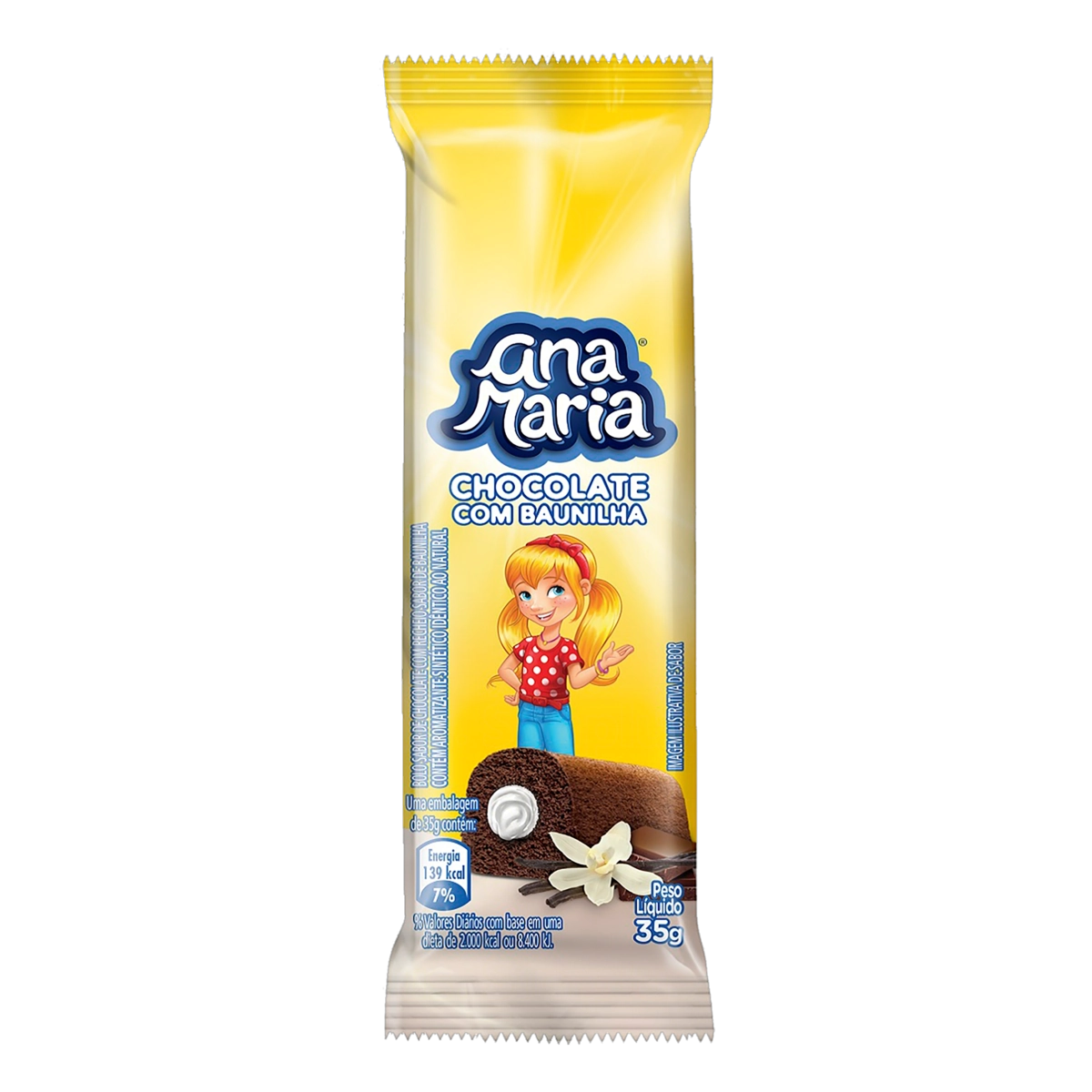 Bolinho Ana Maria Chocolate com Baunilha 35g