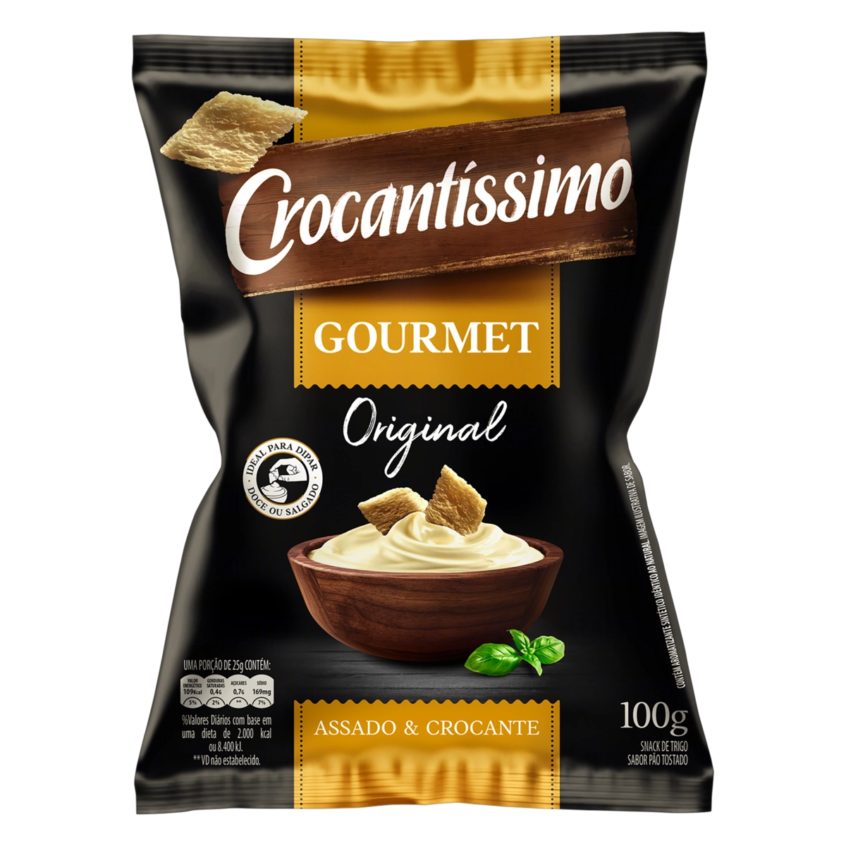 Snack de Trigo Original Crocantíssimo Gourmet Pacote 100g