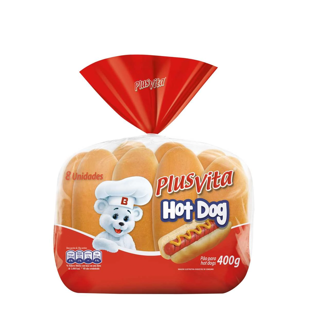 Pao De Hot Dog Plus Vita