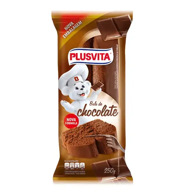 Bolo Chocolate Plusvita Pacote 250g