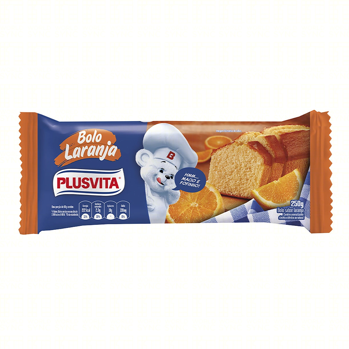 Bolo Laranja Plusvita Pacote 250g