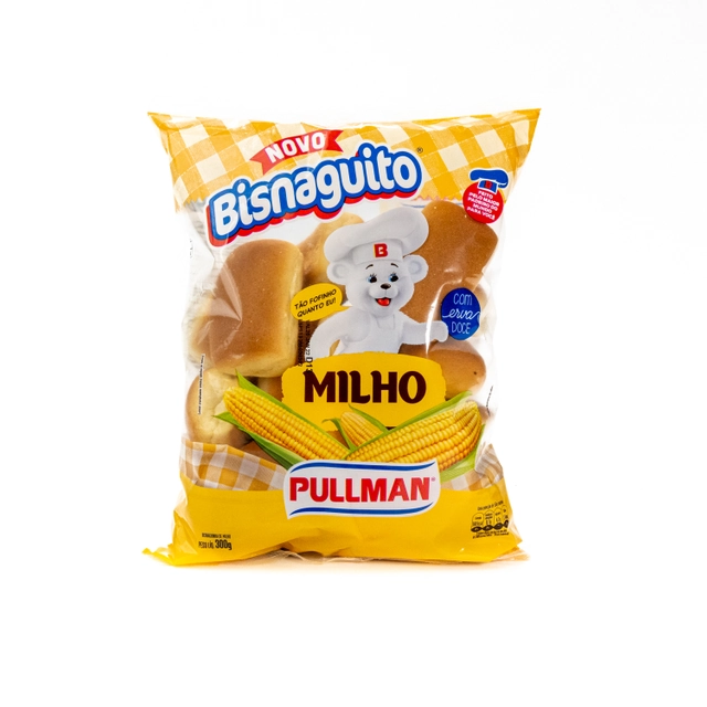 Pão Bisnaguinha Milho Pullman Bisnaguito Pacote 300g