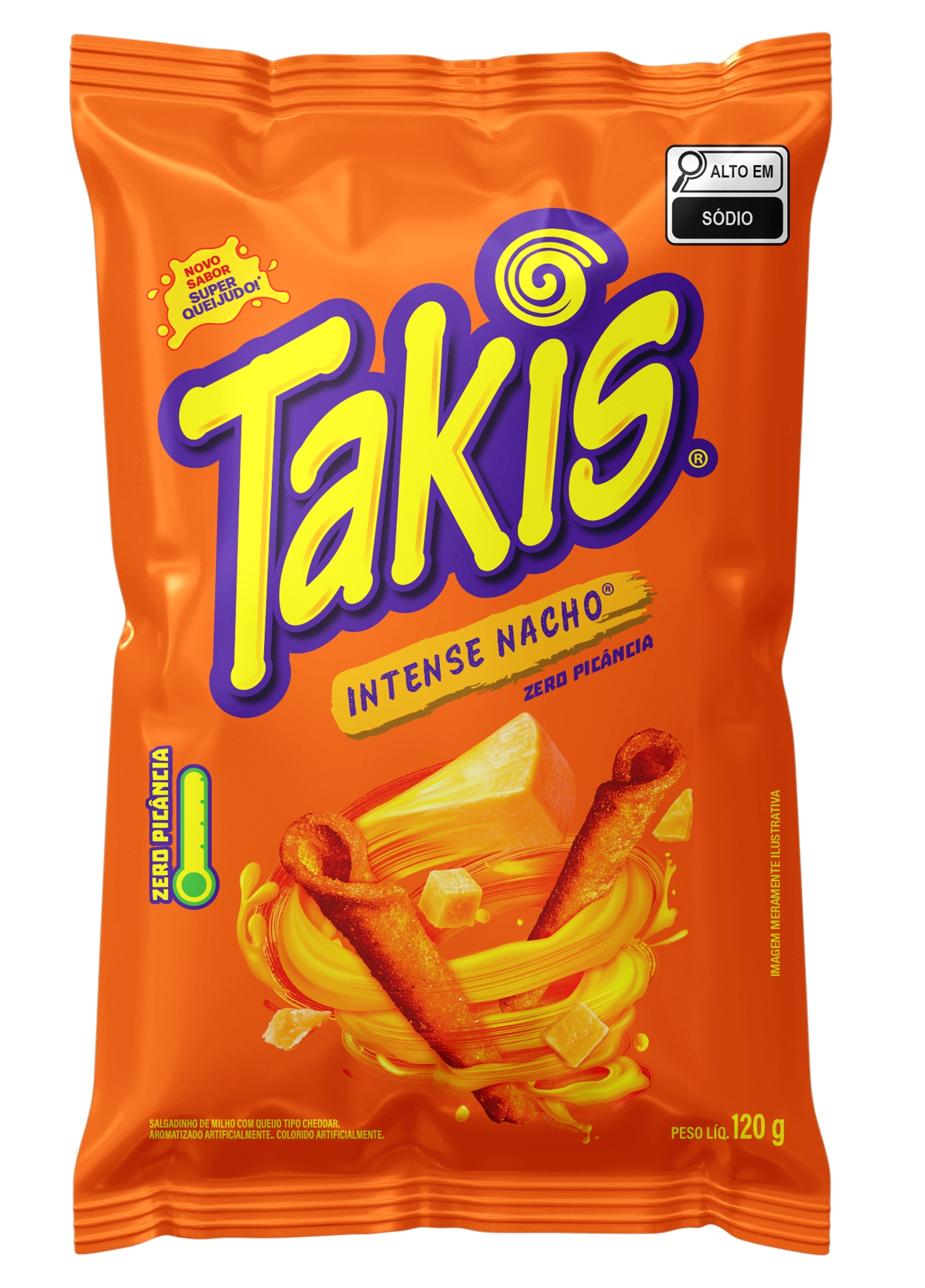 Salgadinho De Milho Intense Nacho Takis Pacote 120g
