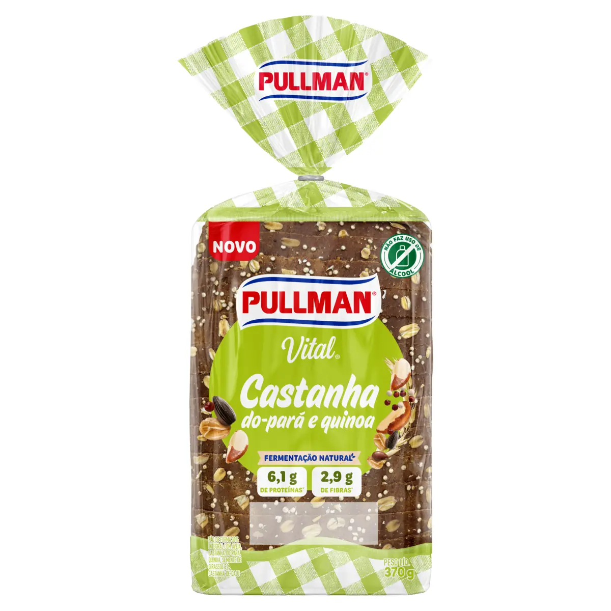 Pao Forma Pullman Vital Castanha Do Para E Quinoa 370g