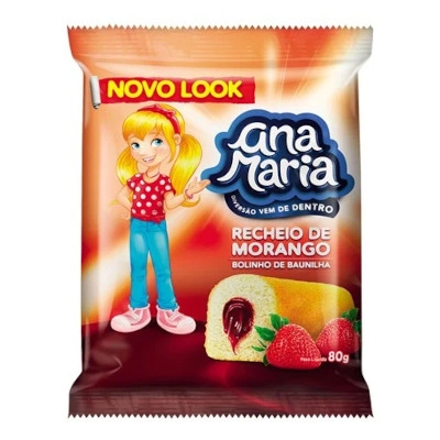 Bolinho Pullman Ana Maria Morango