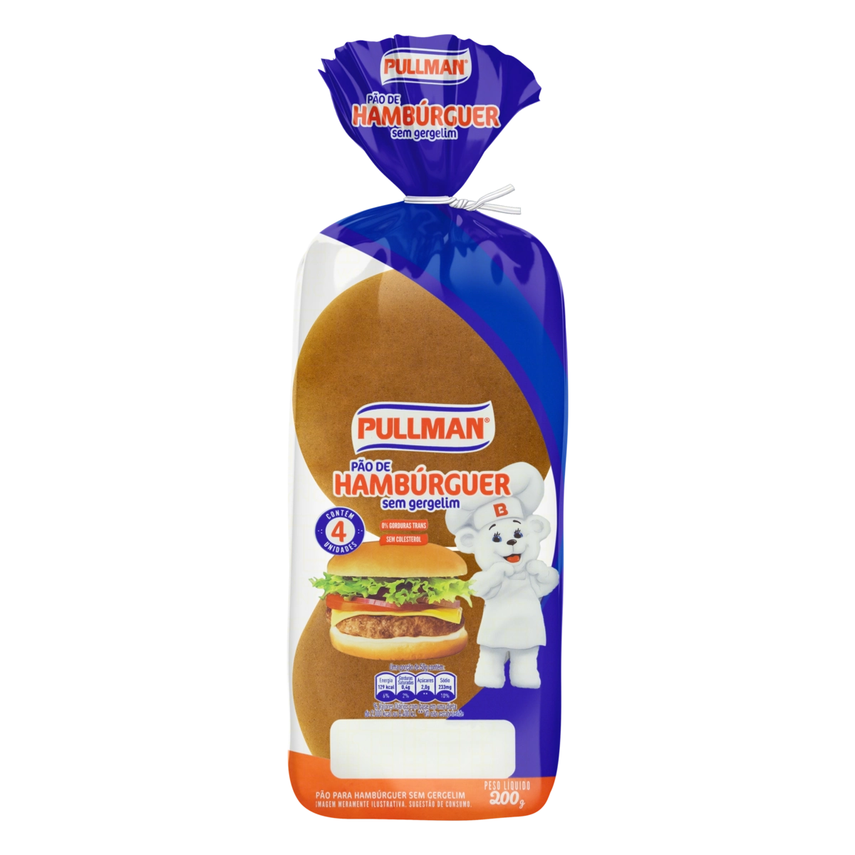 Pao Pullman Hambuguer C/8 480gr