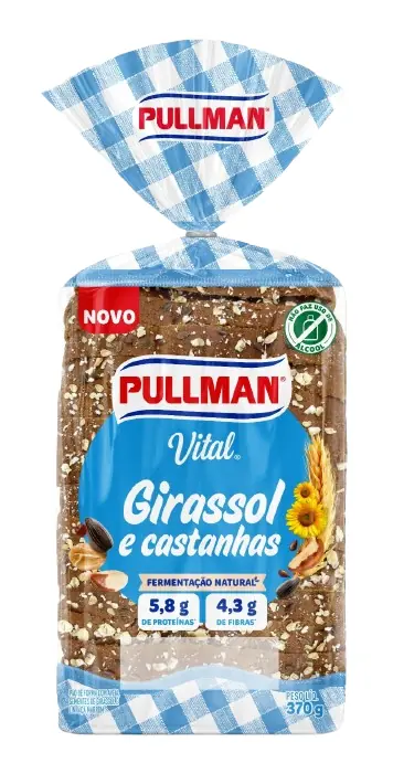 Pao Forma Pullman Vital Girassol E Castanhas 370g